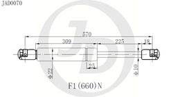 JAD0070 Амортизатор багажника правый/левый (цена за штуку)