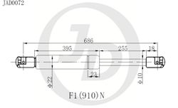 JAD0072 Амортизатор багажника правый/левый (цена за штуку)