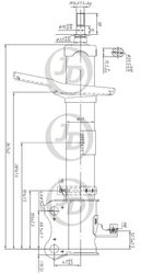 JAS0046 Стойка газомасляная задняя левая