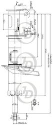 JAS0240 Стойка газомасляная передняя левая