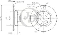 JBD0016 Передний тормозной диск (241x19) 4 отв.