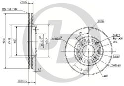 JBD0030 Передний тормозной диск