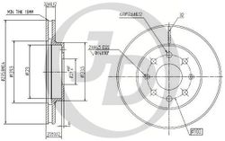 JBD0047 Передний тормозной диск