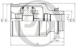 JCN0191 ШРУС внутренний