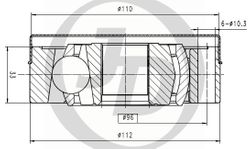 JCN0206 ШРУС внутренний
