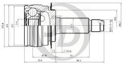JCT0201 ШРУС внешний