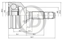 JCT0226 ШРУС внешний