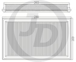 JDA243V Воздушный фильтр