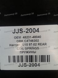 JJS2004 Пружина задняя