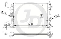 JPR0003 Радиатор охлаждения двигателя