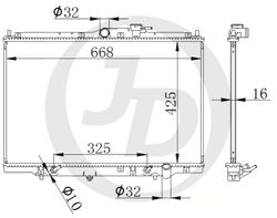 JPR0005 Радиатор охлаждения двигателя