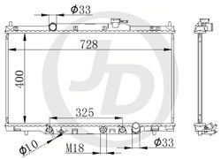 JPR0007 Радиатор охлаждения двигателя