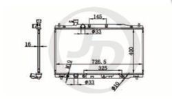 JPR0068 Радиатор охлаждения двигателя