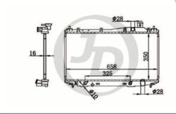 JPR0069 Радиатор охлаждения двигателя