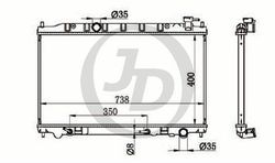 JPR0109 Радиатор охлаждения двигателя