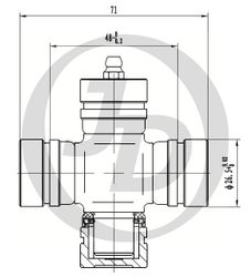 JTU0038 Крестовина 50.40x26.50 GUMZ9