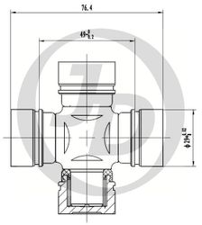 JTU0047 Крестовина 52.00x29.00 GUT17