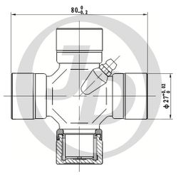 JTU0048 Крестовина 64.00x32.00 GUT20
