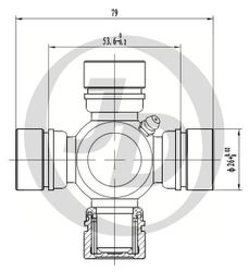 JTU0049 Крестовина 52.00x29.00 GUT21