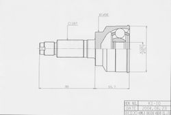 KIE010A ШРУС внешний ABS ECO-series