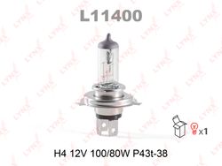 L11400 Лампа H4 12V 100/80W P43T-38