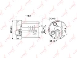LF164M Топливный фильтр в бак