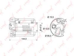 LF165M Топливный фильтр в бензобак