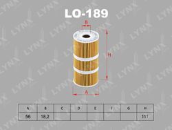 LO189 Вставка фильтра масляного