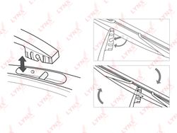 LR25D Щетка стеклоочистителя задняя