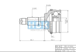 MAE041A ШРУС внешний ABS ECO-series