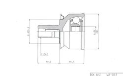 MAE063 ШРУС внешний