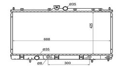 MCCU2W1216 Радиатор охлаждения двигателя