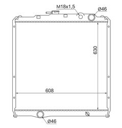 MCFE1148 Радиатор охлаждения двигателя