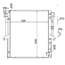 MCL2001226 Радиатор охлаждения двигателя