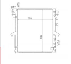 MCL200MT1226 Радиатор охлаждения двигателя