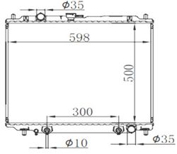 MCV46W1232 Радиатор охлаждения двигателя