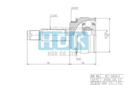 MIE038A ШРУС внешний ABS ECO-series