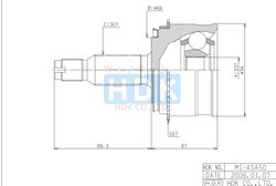 MIE045A ШРУС внешний ABS ECO-series