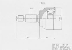 MIE047 ШРУС внешний