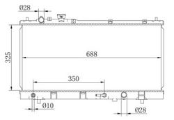 MZBJ1216 Радиатор охлаждения двигателя
