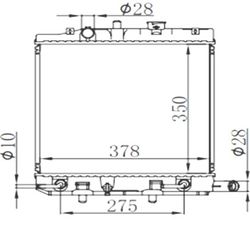 MZDW5W1226 Радиатор охлаждения двигателя