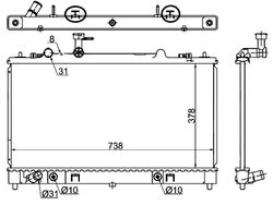 MZMZ61216 Радиатор охлаждения двигателя