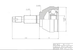 NI112 ШРУС внешний