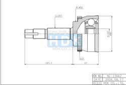 NIE013A ШРУС внешний ABS ECO-series