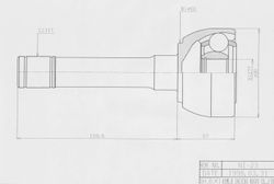 NIE023 ШРУС внешний