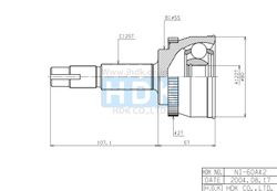 NIE060A ШРУС внешний ABS ECO-series