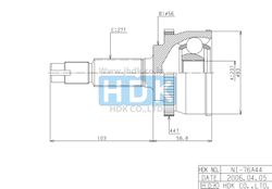NIE076A ШРУС внешний ABS ECO-series