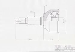 NIE100 ШРУС внешний