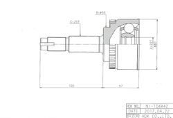 NIE104A ШРУС внешний ABS