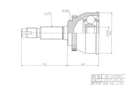 NIE107A ШРУС внешний ABS